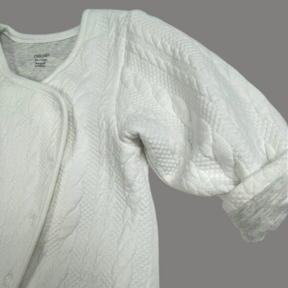 Obaibi Quilted Cable Pattern Lined Jumpsuit size 9 Months - Picture 4 of 13